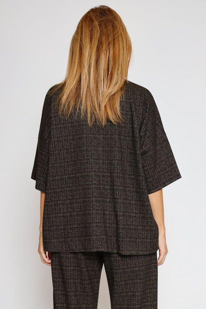 SUDADERA F140KPH-NEGRO/BEIGE