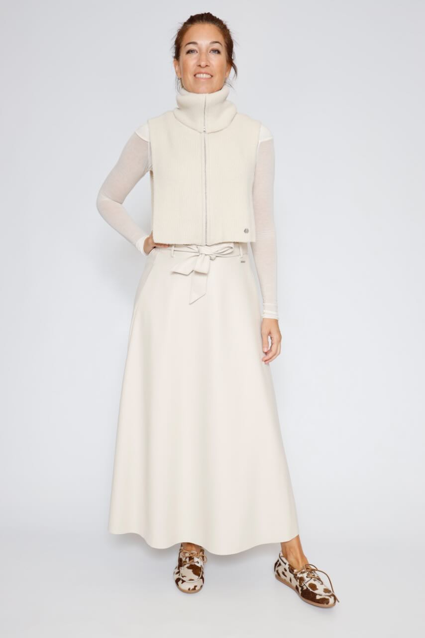 FALDA CHELSEA.7502511-LATTE