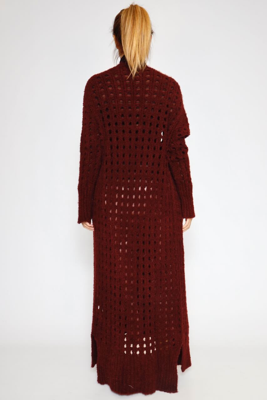 CARDIGAN A25DI518-BURDEOS