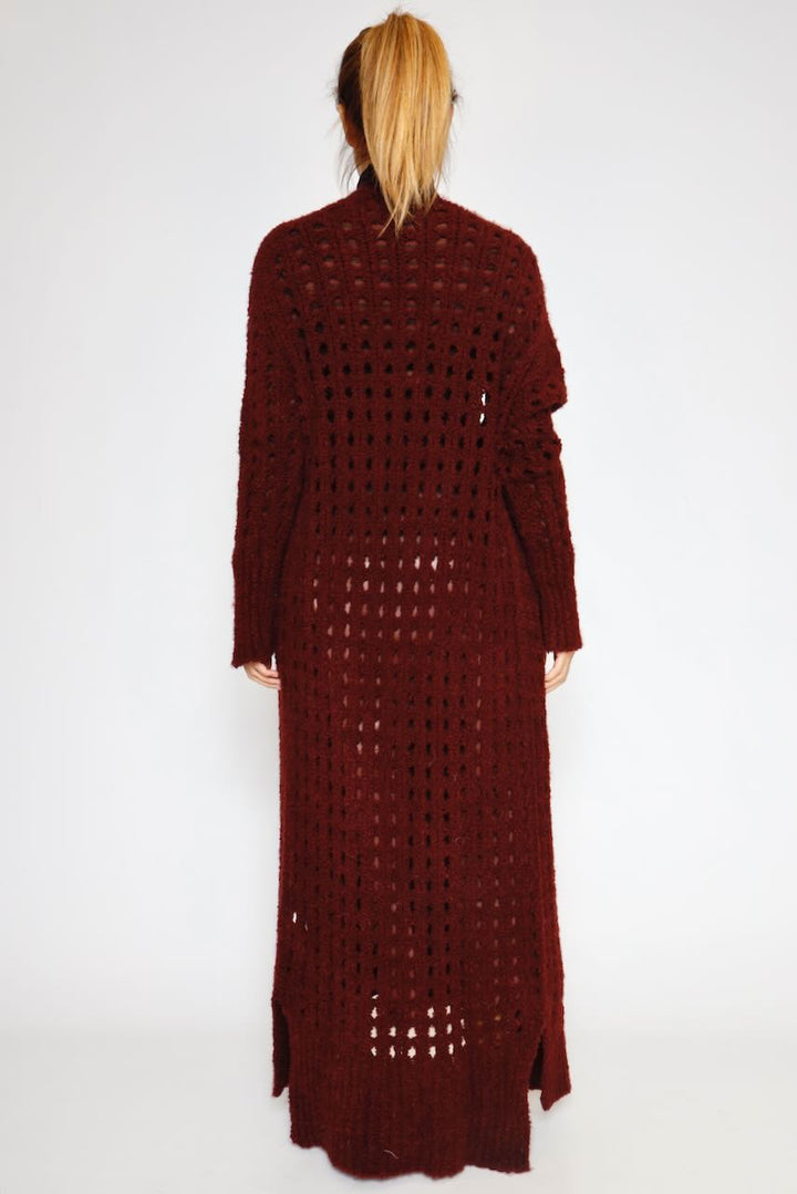 CARDIGAN A25DI518-BURDEOS