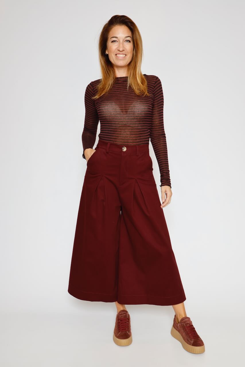 PANTALON A25OP203-BURDEOS