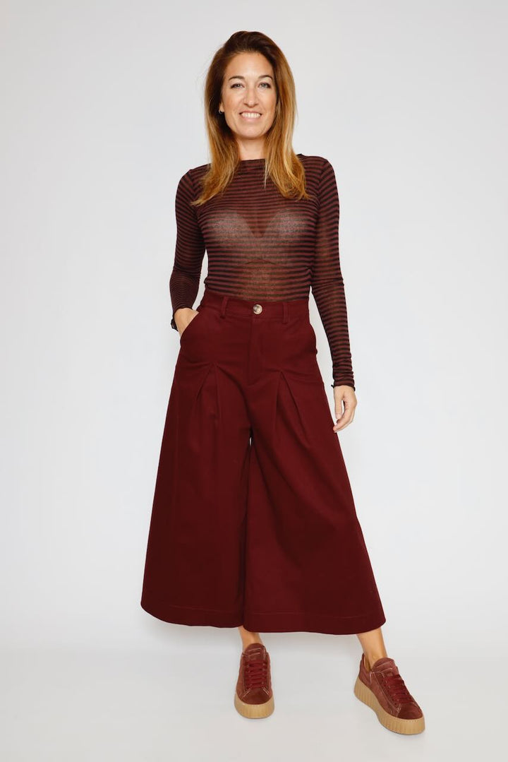 PANTALON A25OP203-BURDEOS