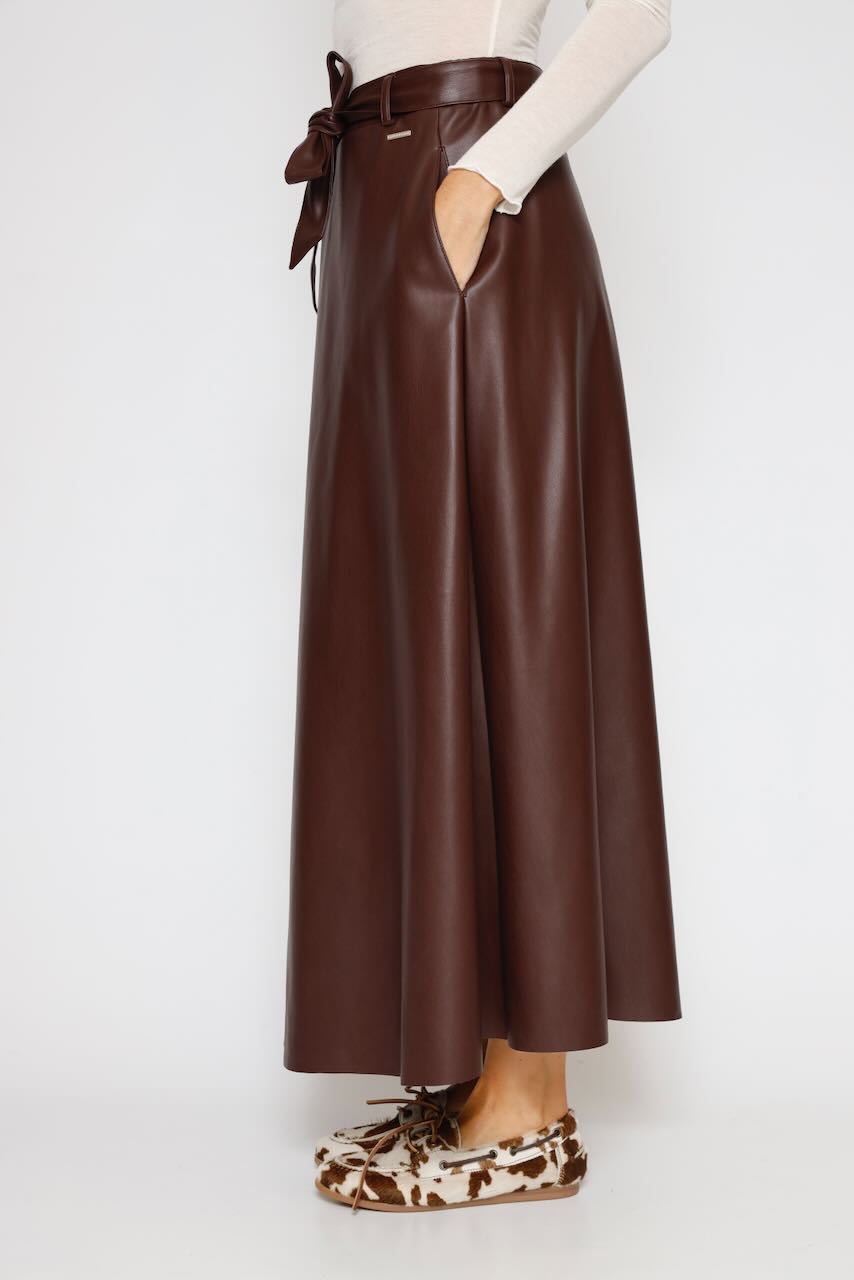 FALDA CHELSEA.7502511-CHOCOLATE