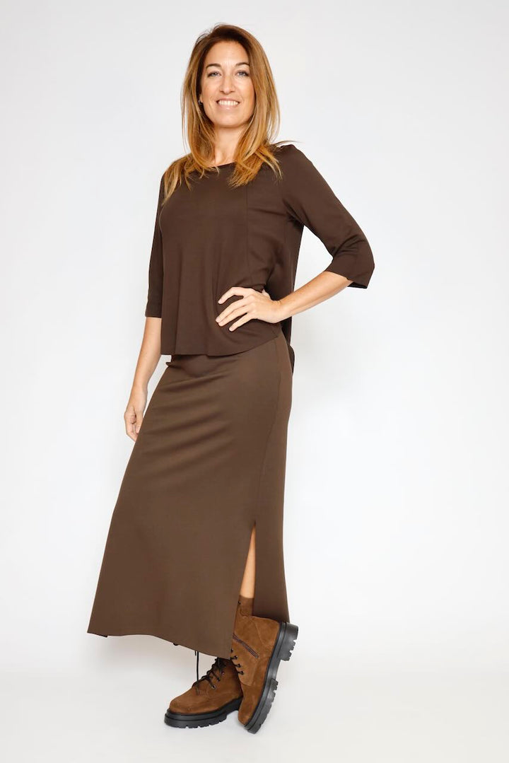 FALDA GLV6KHZ-MARRON