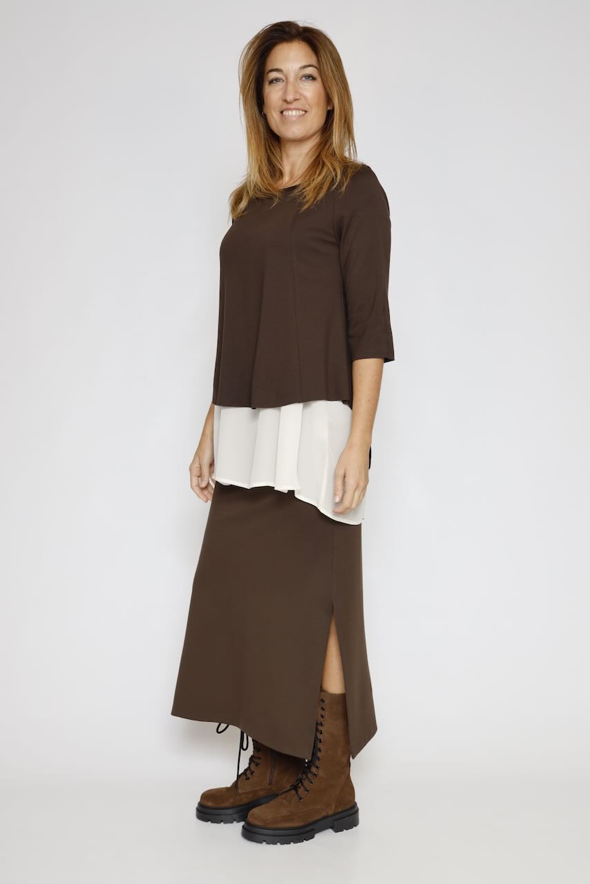 FALDA GLV6KHZ-MARRON