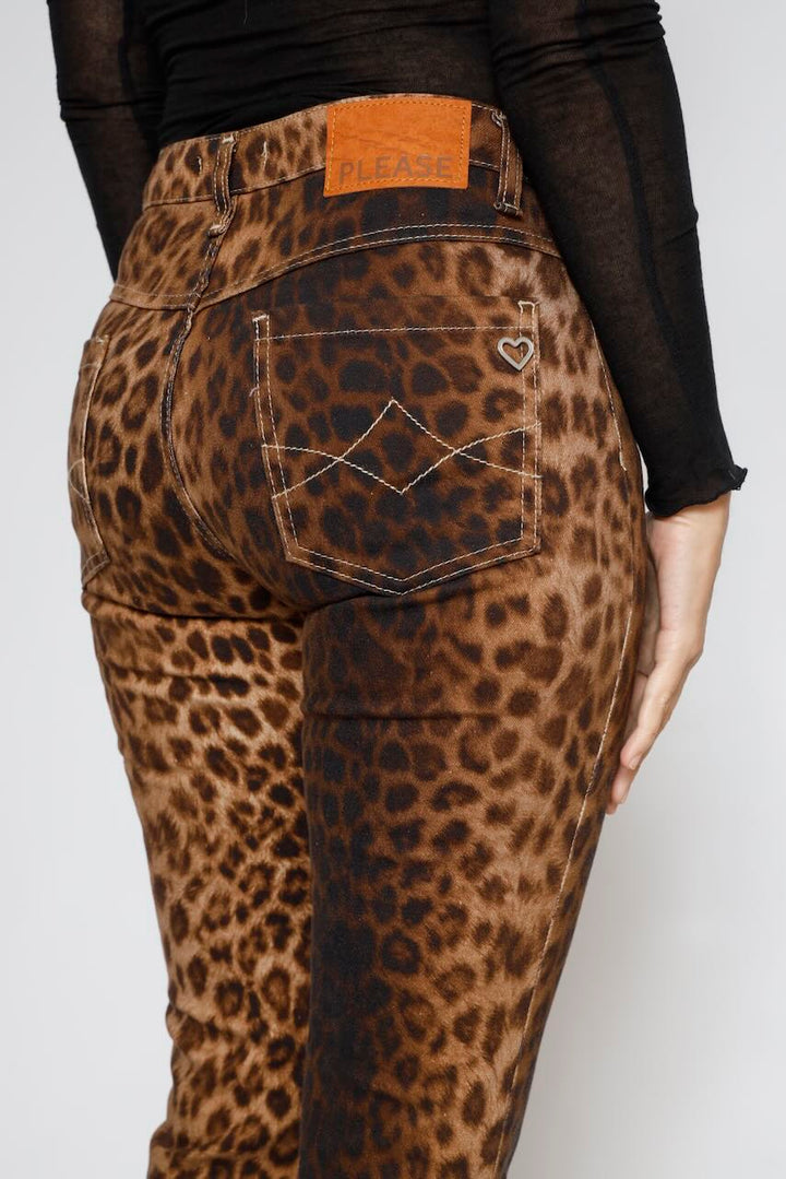 Pantalones flare estampado animal print P0XBDNCC97-ANIMAL PRINT