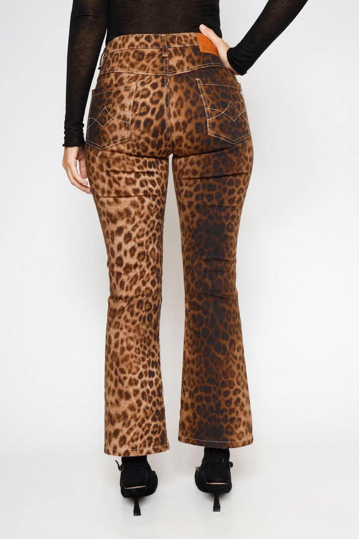 Pantalones flare estampado animal print P0XBDNCC97-ANIMAL PRINT