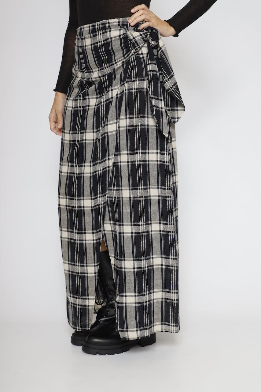 FALDA I254110-AZUL/BEIGE