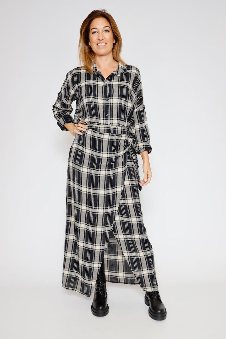 FALDA I254110-AZUL/BEIGE