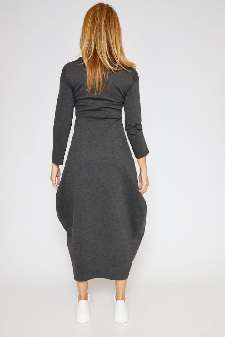 VESTIDO A25FL701-GRIS