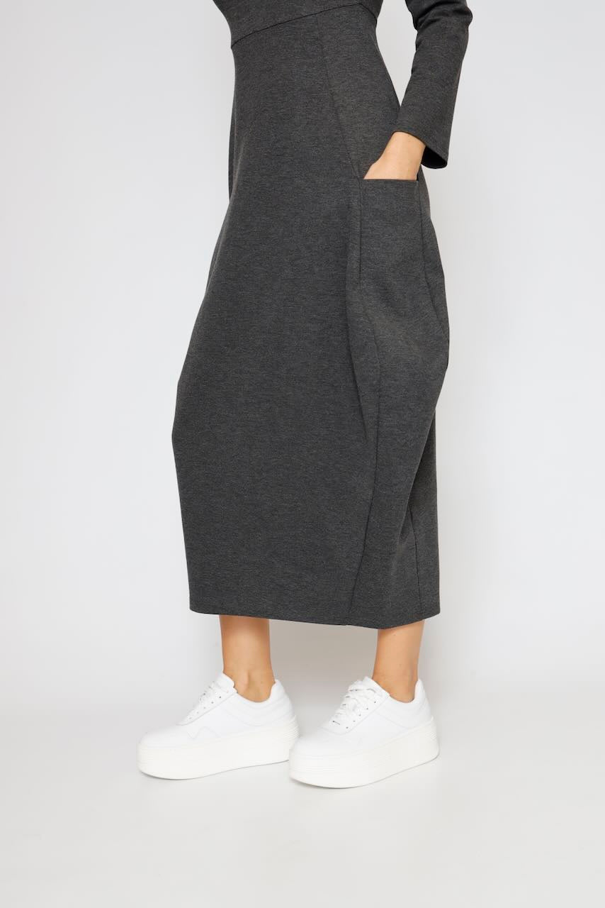 VESTIDO A25FL701-GRIS