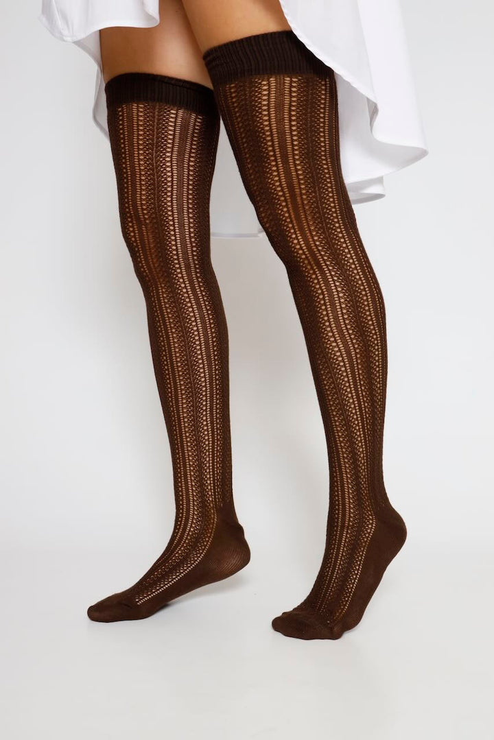 MEDIAS LONGUETTE PARAGINATRA-MARRON