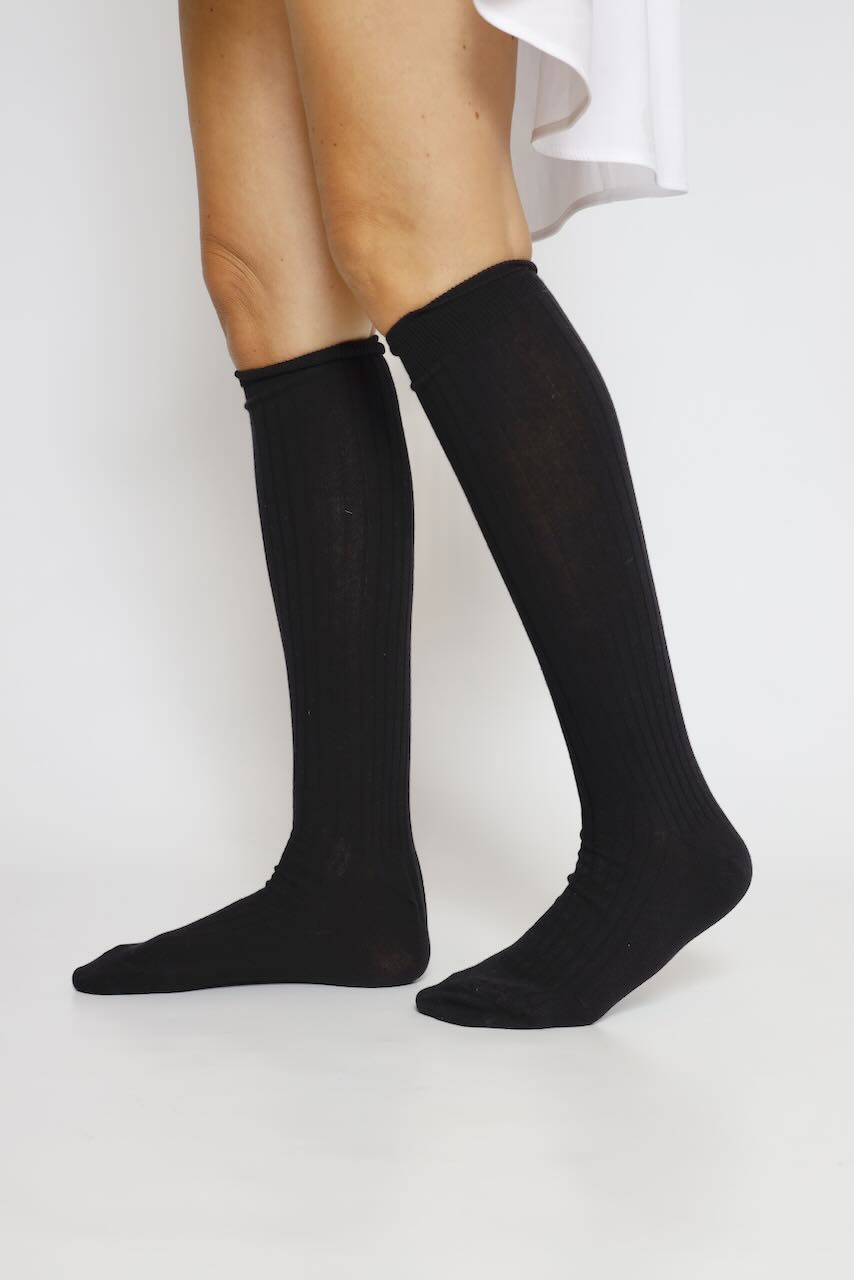 CALCETINES LARGOS BU2109-NEGRO