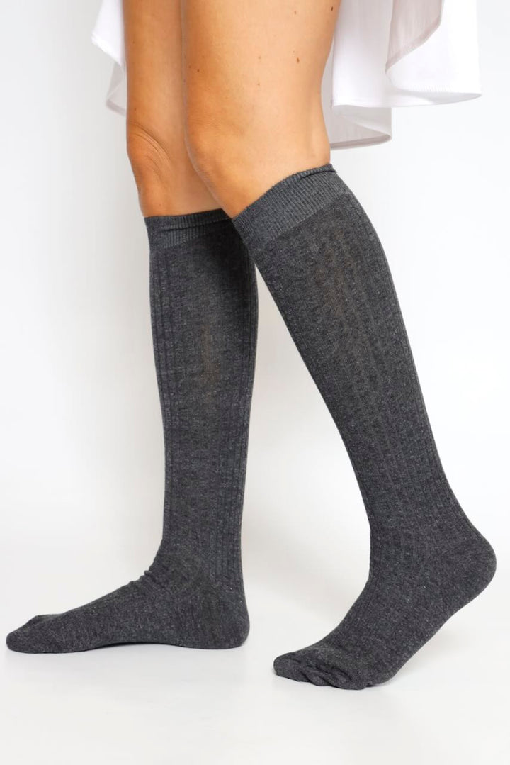 CALCETINES LARGOS LUREX BU1554-GRIS