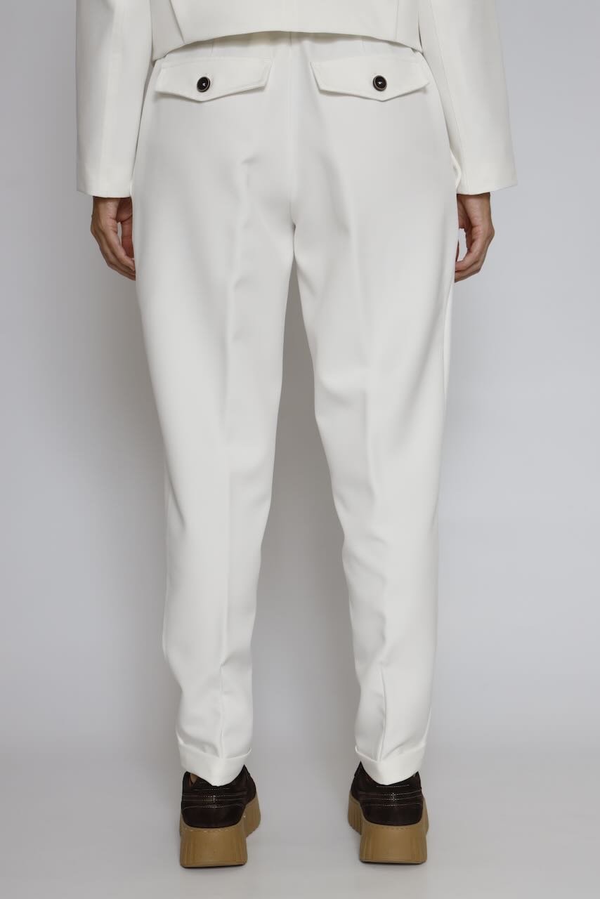 PANTALÓN CON CINTURILLA ELÁSTICA 54-5091-BLANCO