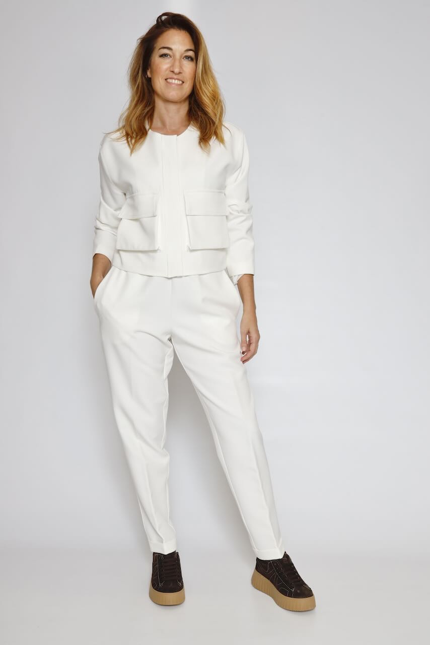 PANTALÓN CON CINTURILLA ELÁSTICA 54-5091-BLANCO