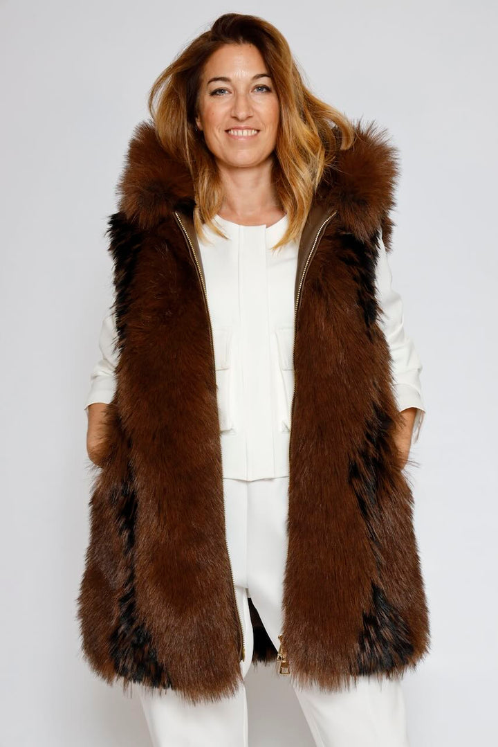 CHALECO WC4006O44501-MARRON