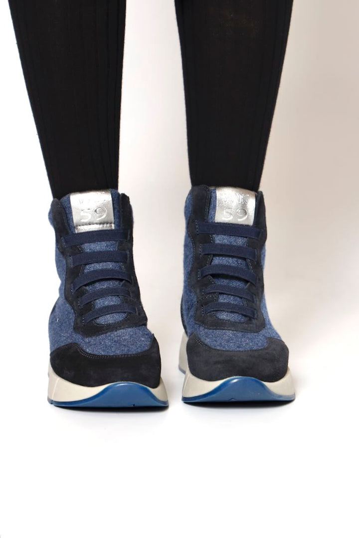 ZAPATILLA ABOTINADA 27076-MARINO