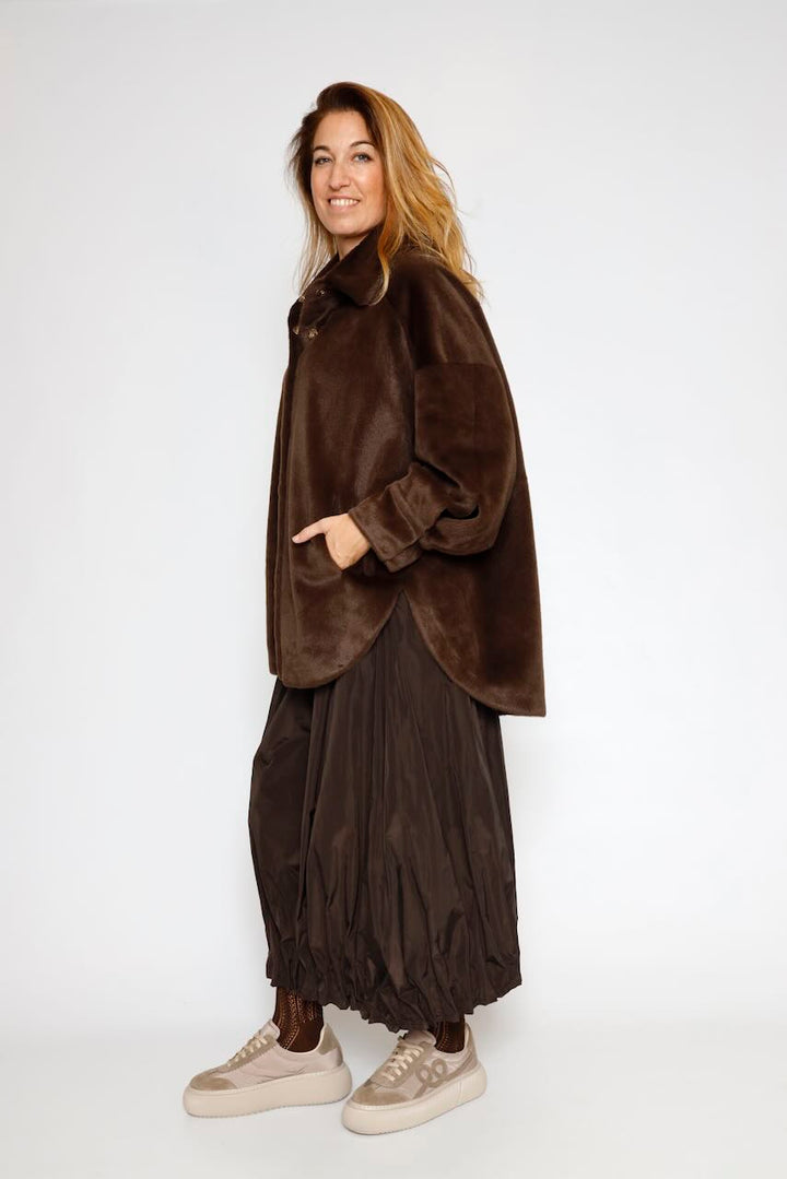 CHAQUETA CAPA BY09111-MARRON