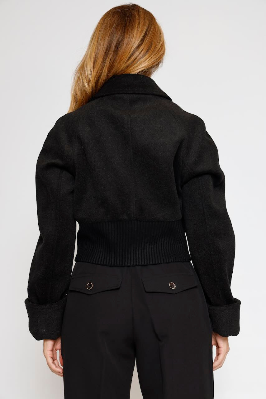 CHAQUETA CORTA 54-1051-NEGRO