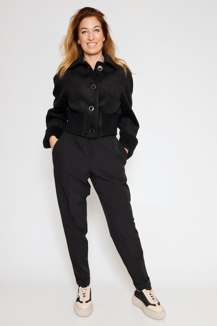 CHAQUETA CORTA 54-1051-NEGRO