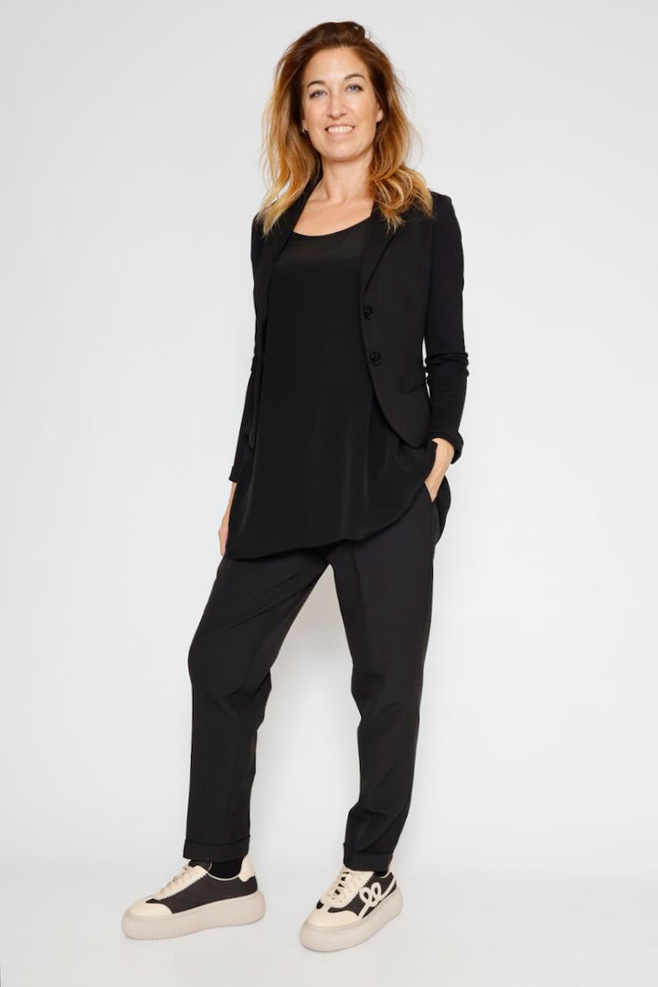 BLUSA/LARGONA P25AN127-NEGRO