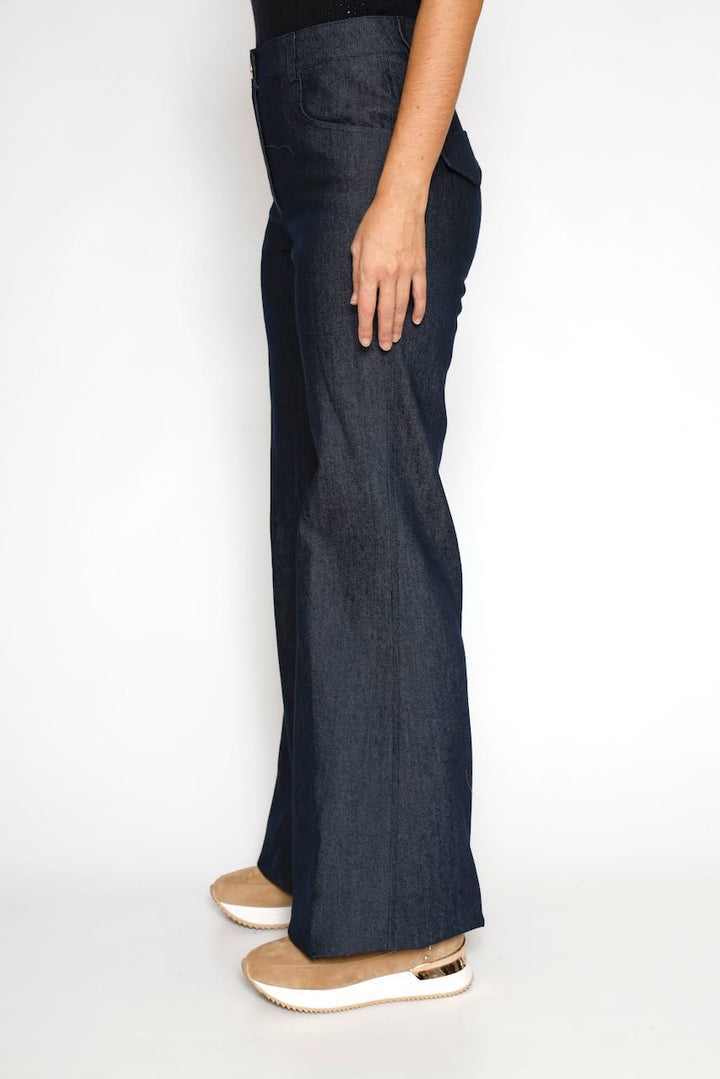 PANTALONES ACAMPANADOS 54-5005-BLU DENIM