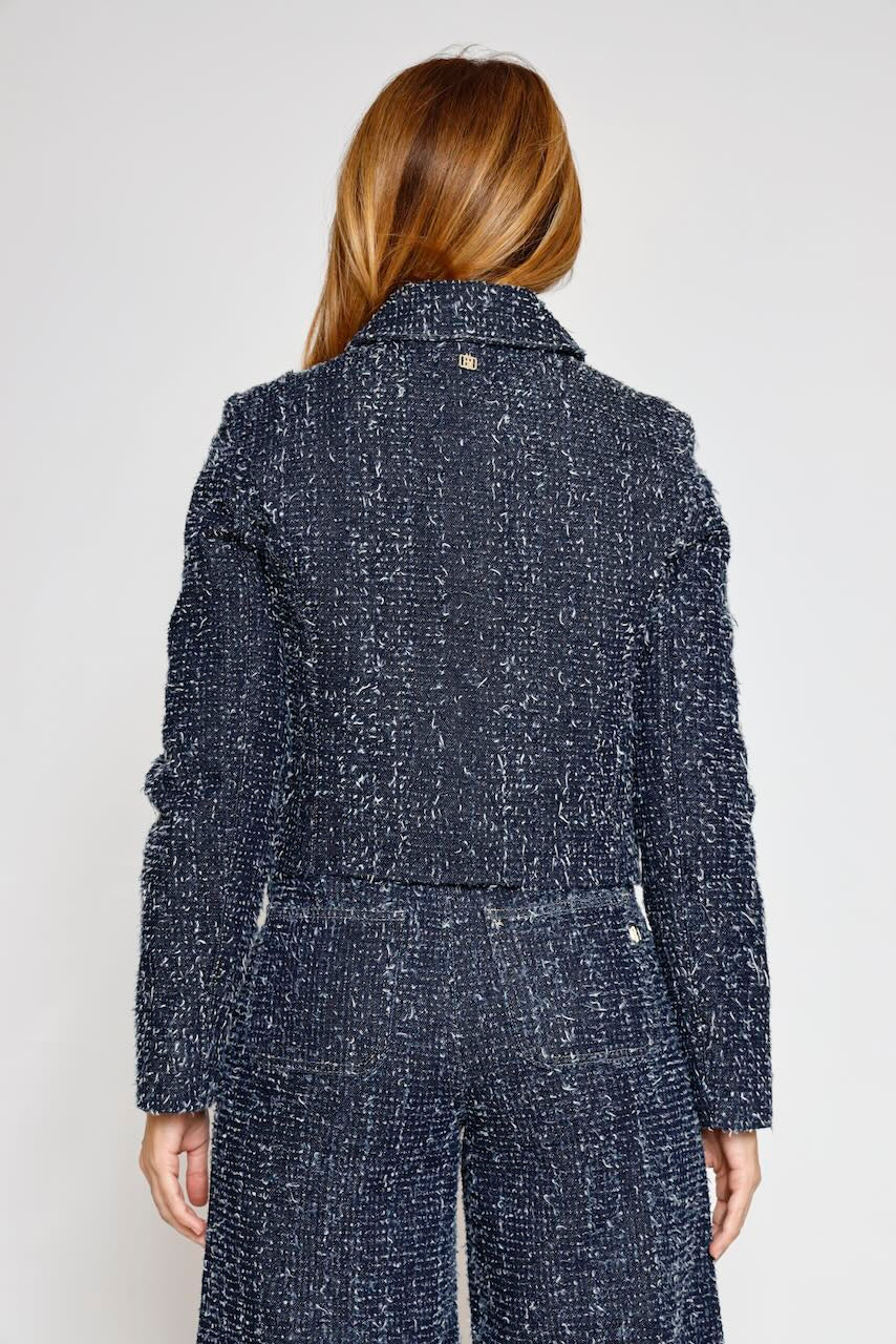 CHAQUETA BOUCLÉ WJ4011D419F7-AZUL