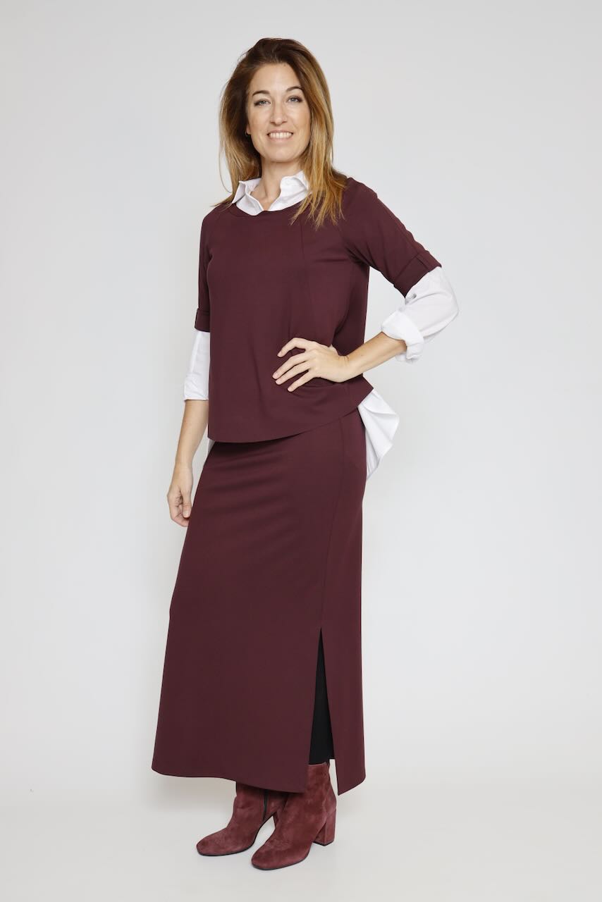 FALDA GLV6KHZ-GRANATE