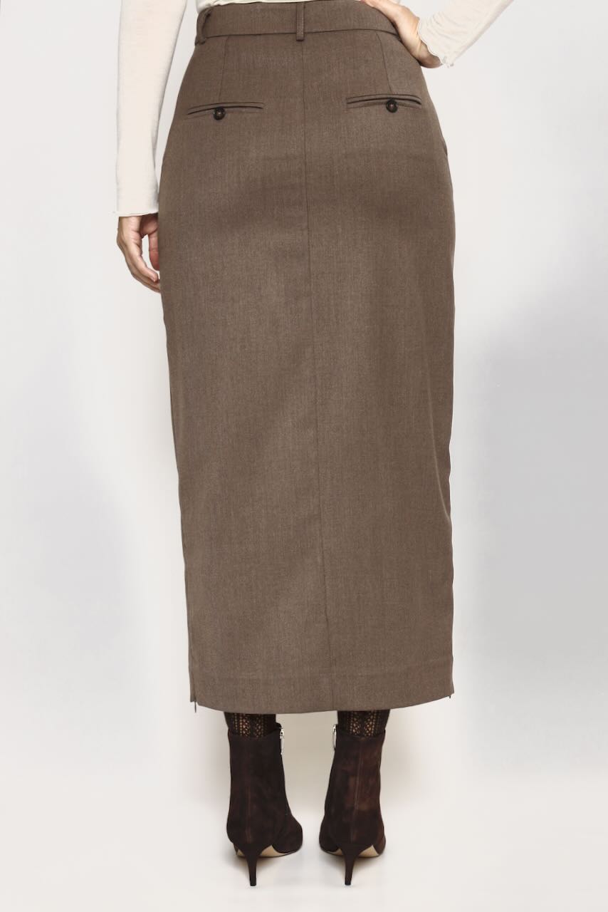 Falda lápiz midi 54-6034-CAFE