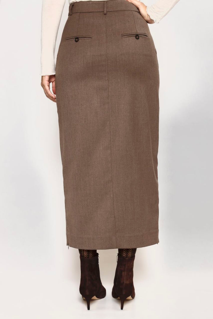 Falda lápiz midi 54-6034-CAFE