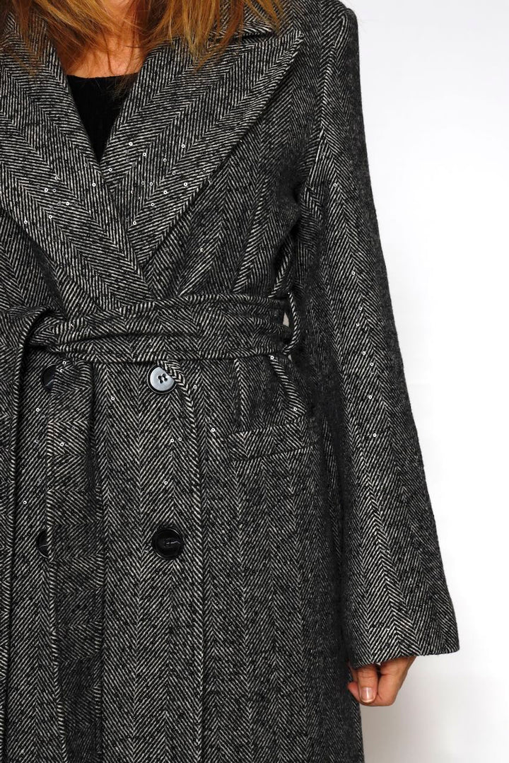 ABRIGO JASPEADO 54-9006-NEGRO