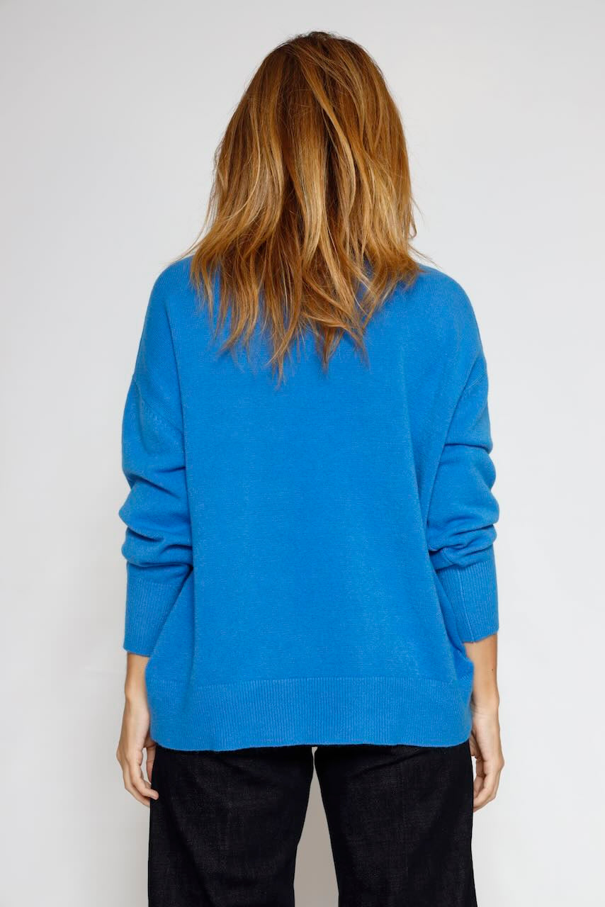 JERSEY BY09074-AZZURRO