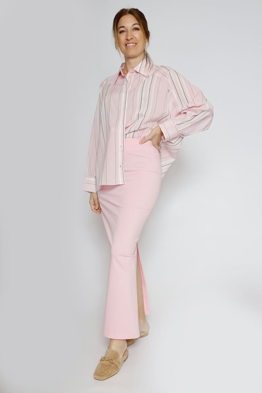CAMISA BY10249-ROSA/VERDE