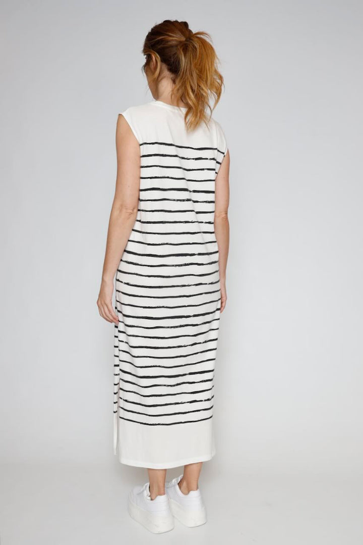 VESTIDO REAVE SAILOR ROCK-BLANCO/NEGRO