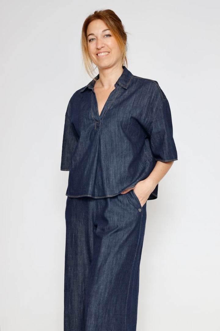 CAMISA C1MMDWGC91-BLU DENIM