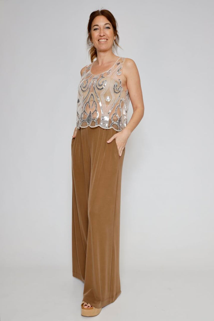 PANTALÓN 63-5095-CHOCOLATE