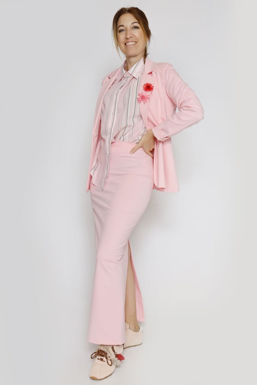 CAMISA BY10249-ROSA/VERDE