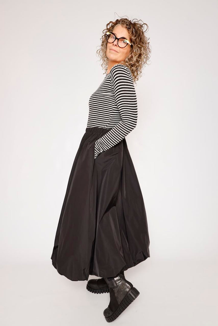 CAMISETA REVERSIBLE DE RAYAS NEGRO Y BLANCO /NEGRO A6BM6742