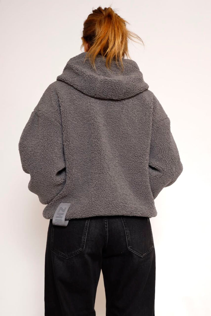 CHAQUETA CON CAPUCHA GRIS KULIN