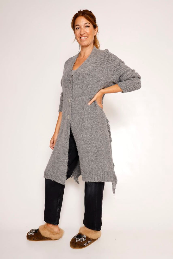 CÁRDIGAN PUNTO GRIS 62P83236