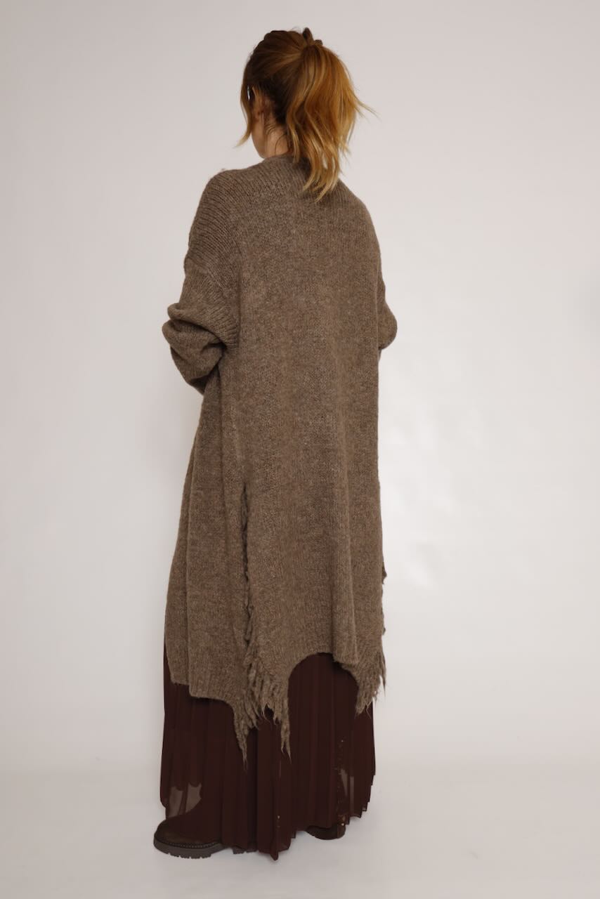 CÁRDIGAN PUNTO TAUPE 62P83236