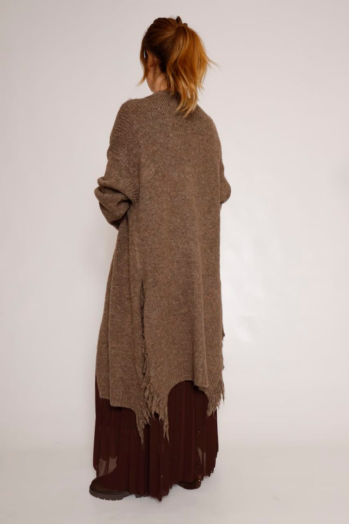 CÁRDIGAN PUNTO TAUPE 62P83236