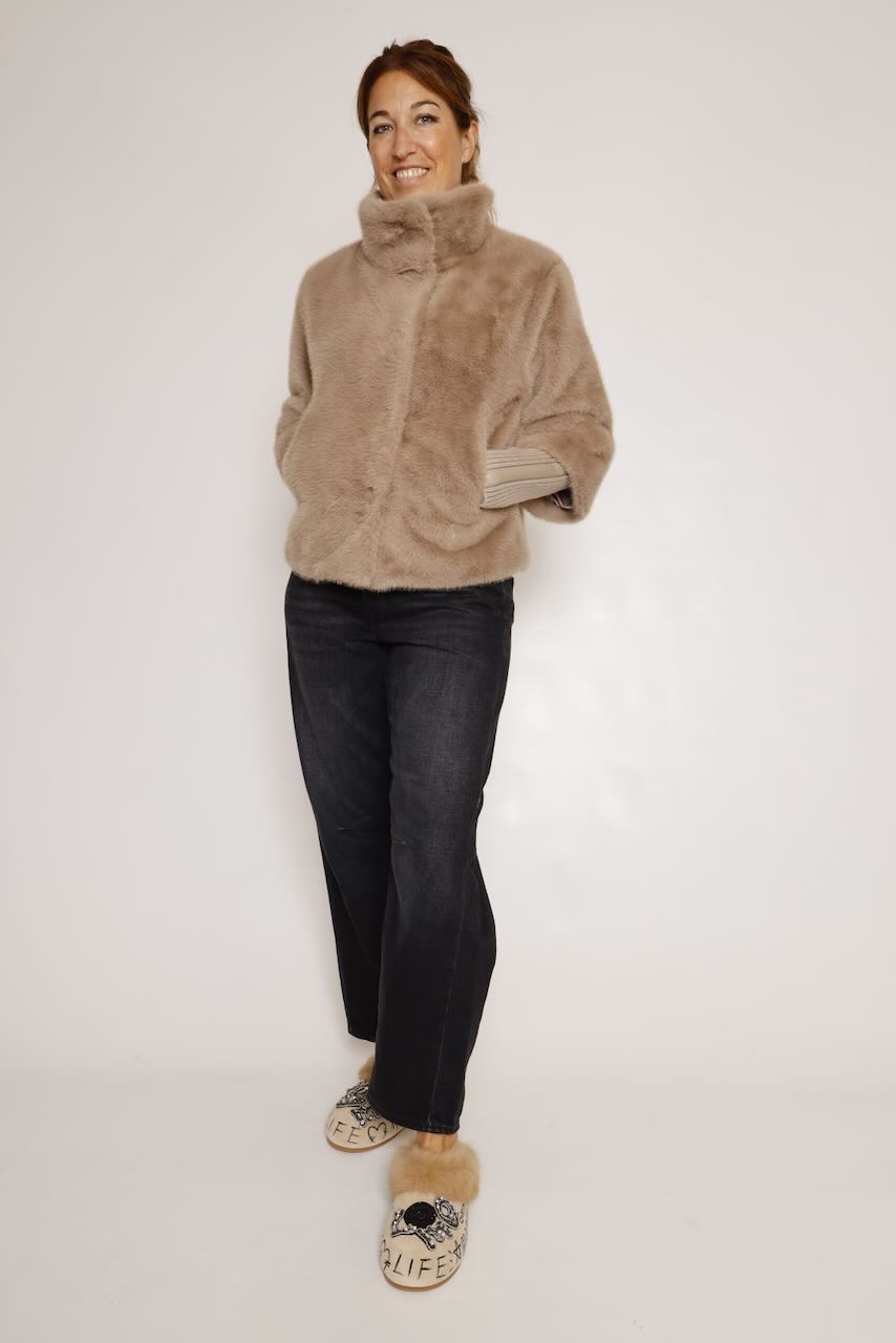 CHAQUETA MANGAS DESMONTABLES TAUPE NESRIN.7002611