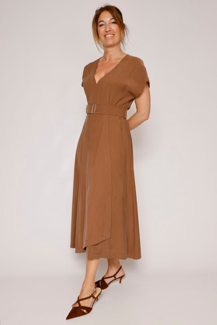 VESTIDO 63-3002-MARRON