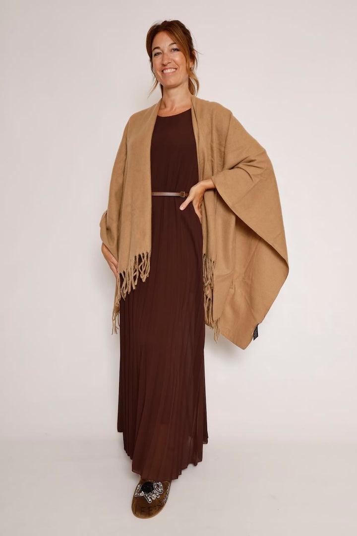 PONCHO CAPA CAMEL ETER