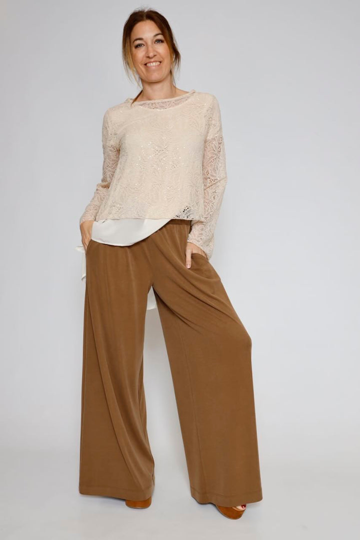 PANTALÓN 63-5095-CHOCOLATE