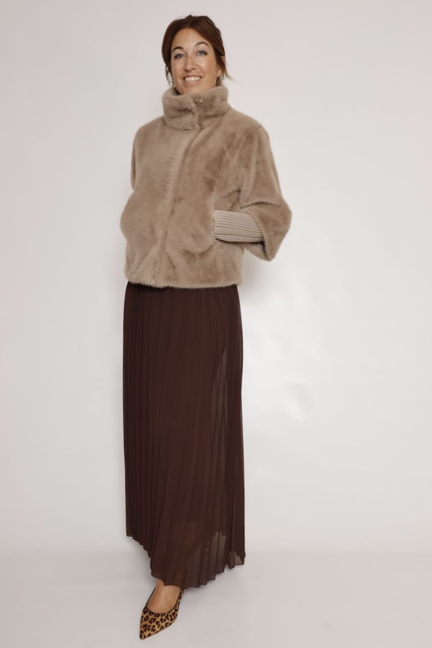 CHAQUETA MANGAS DESMONTABLES TAUPE NESRIN.7002611