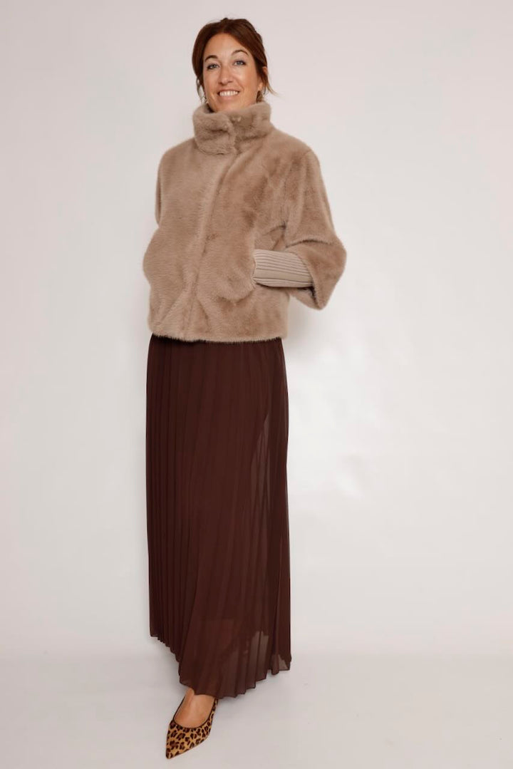 CHAQUETA MANGAS DESMONTABLES TAUPE NESRIN.7002611