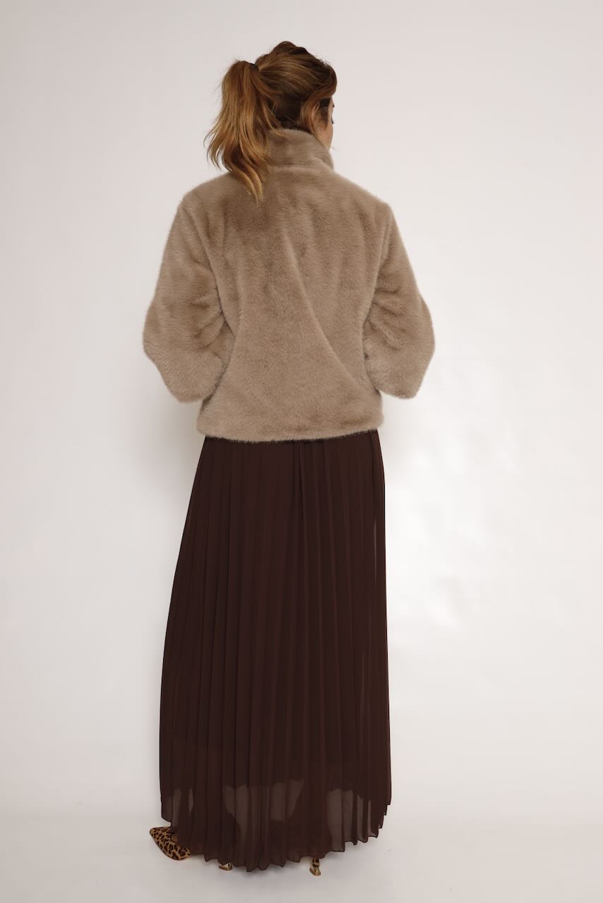 CHAQUETA MANGAS DESMONTABLES TAUPE NESRIN.7002611